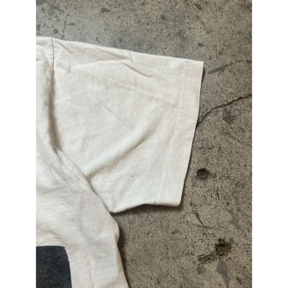 Vintage 90s Sonny Boy Williamson Blues Legend White Single Stitch Tee M Distress - Picture 7 of 8